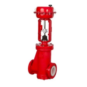 PFA LINED GLOBE 2 WAY CONTROL VALVE SERIES 2201