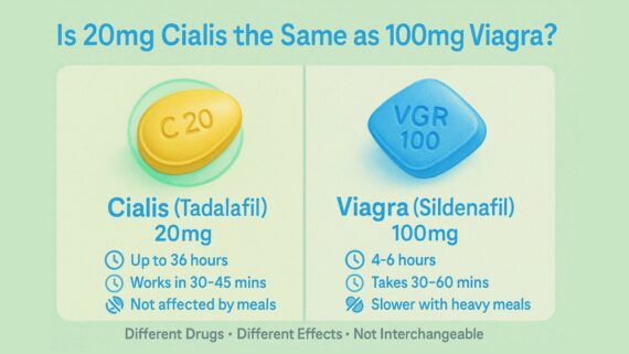 Is 20mg Cialis the Same as 100mg Viagra?
