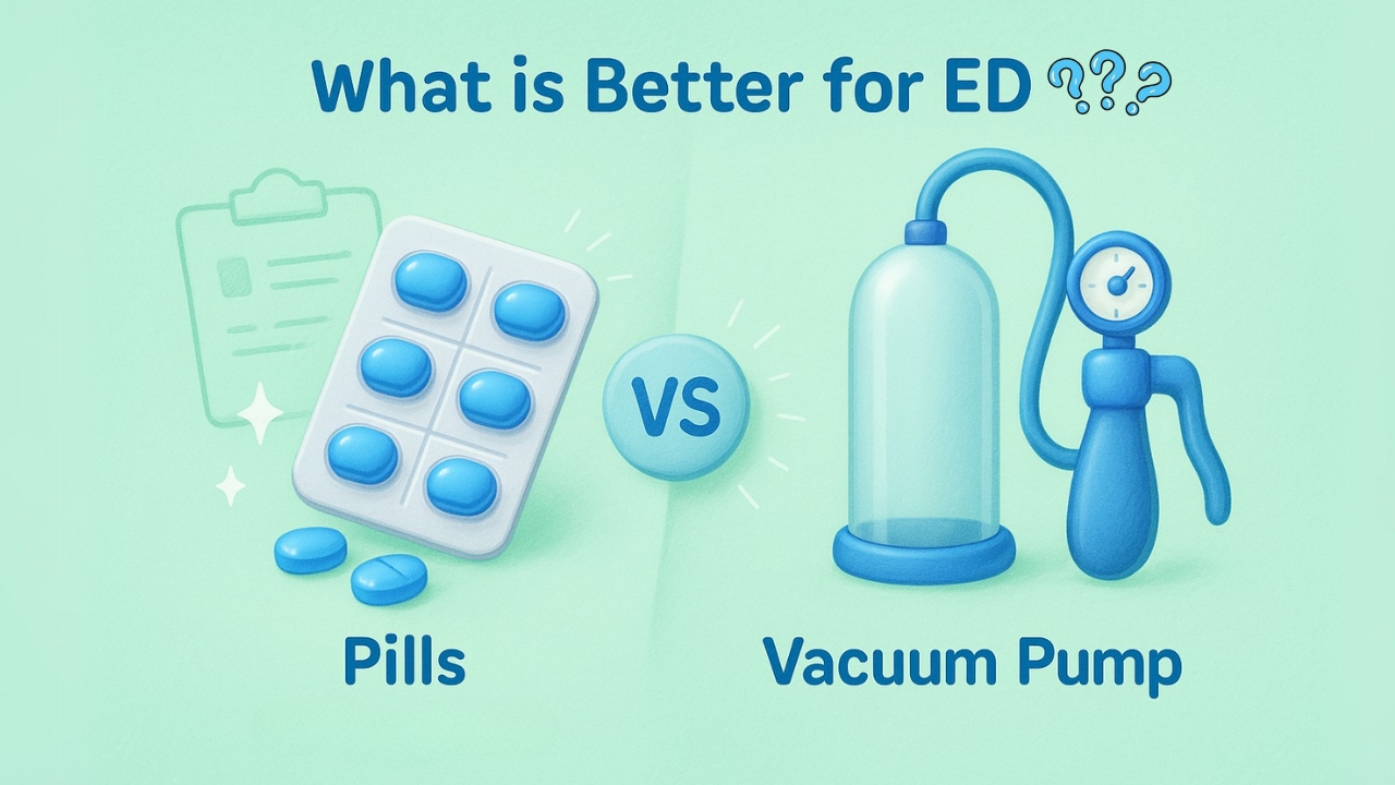 What is Better for ED Pills or Pump?